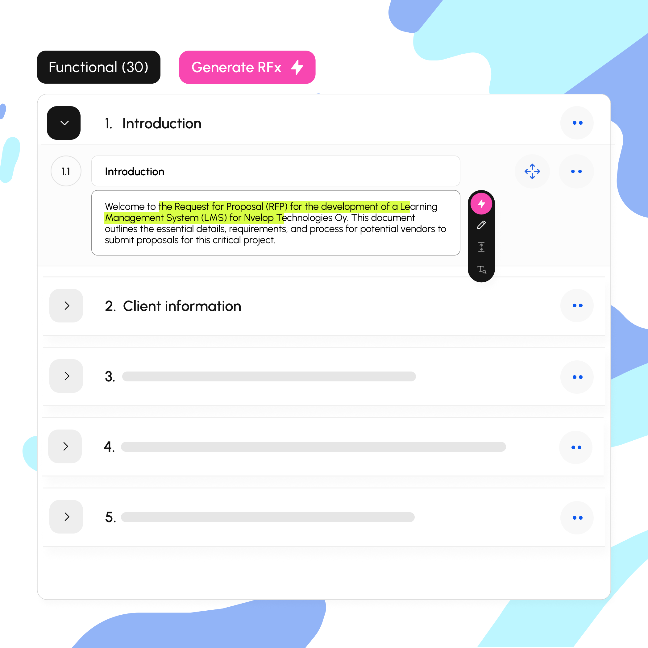 RFP Generation illustration