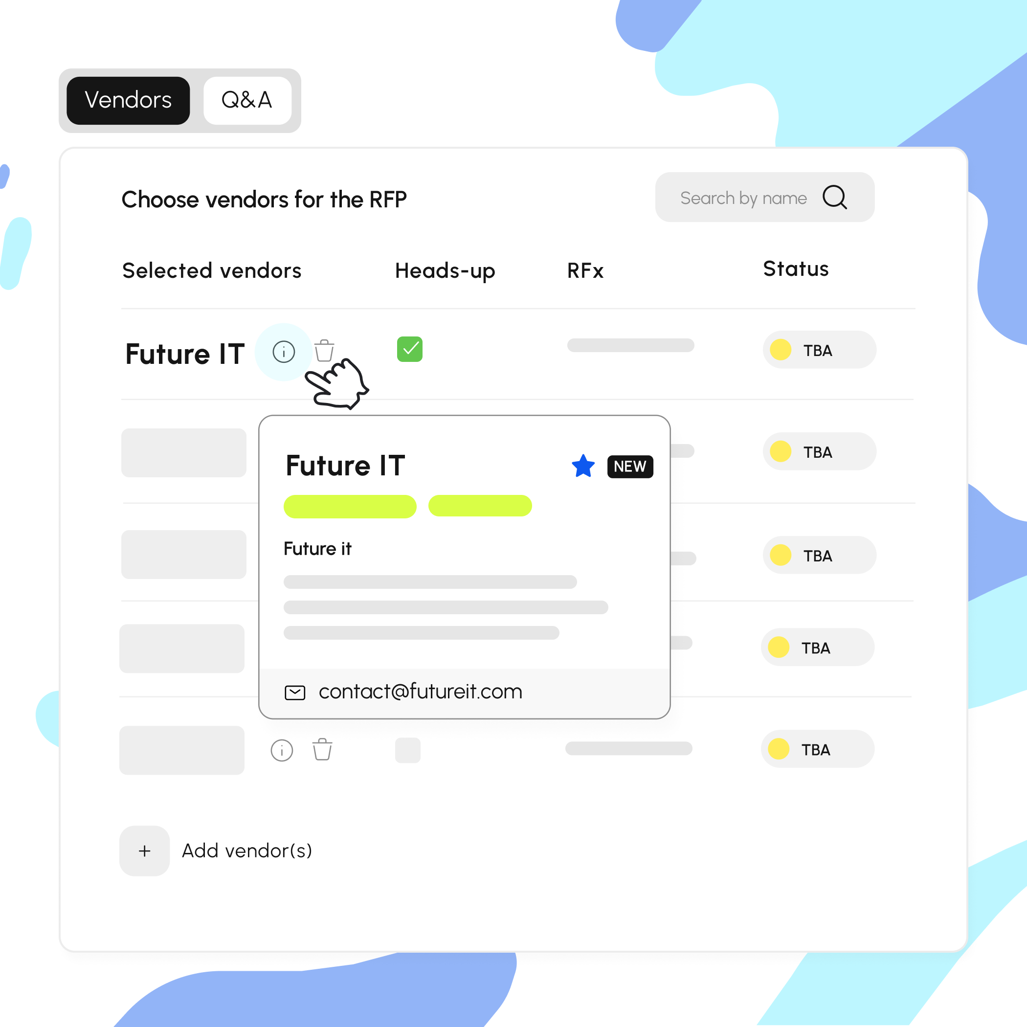 Vendor Discovery illustration